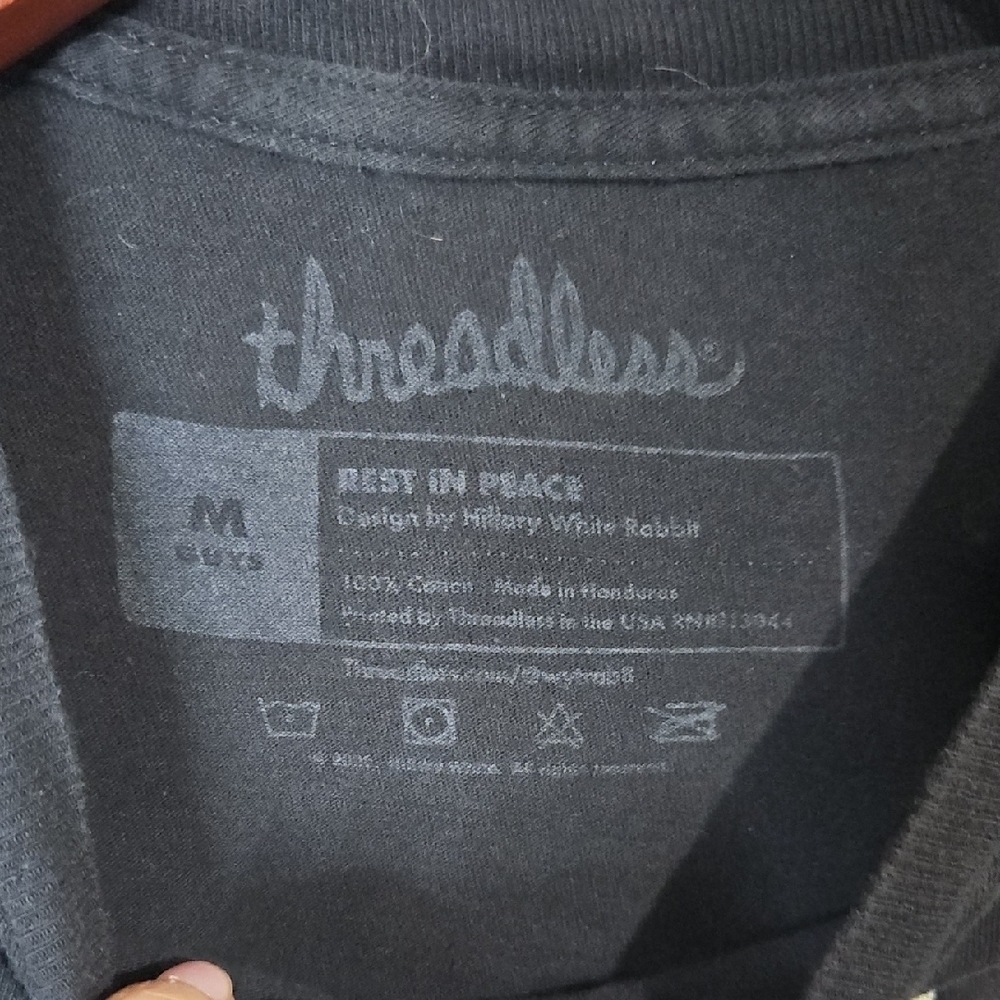 Threadless Black 'Rest In Peace' Graphic Tee - Picture 3 of 4
